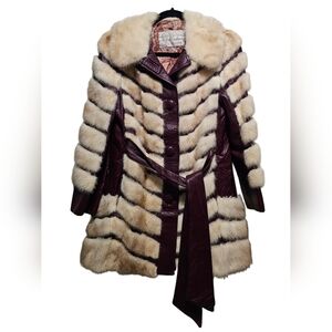 Kirschner Fur Leather Coat Women’s Jacket Savannah Ga, See Measurements For Size